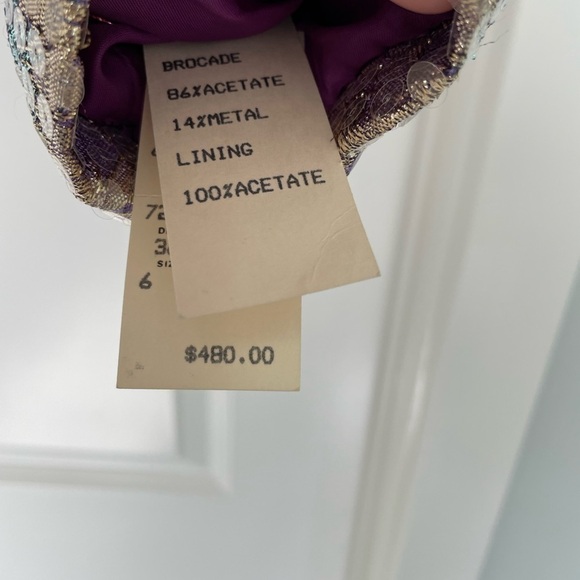 Vintage I. Magnin Farinae Collections Floral All Over Sequence Jacket Size 6 - Picture 10 of 11